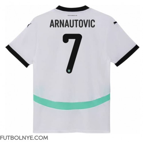 Camiseta Austria Marko Arnautovic #7 Visitante Equipación para mujer Eurocopa 2024 manga corta